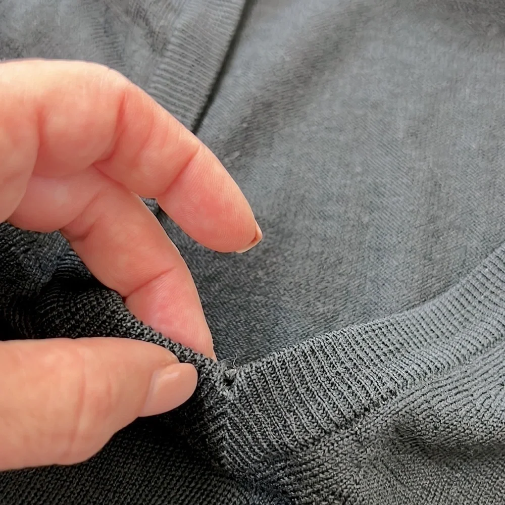 Ermenegildo Zegna Black Sweater size 52V Large